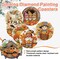 8 Pack Autumn Diamond Painting Coaster Kit with Holder – DIY 5D Full Drill Diamond Art Coasters Set, Cork Back Non-Slip Table Decor Crafts for Adults, 4 x 4 Inch